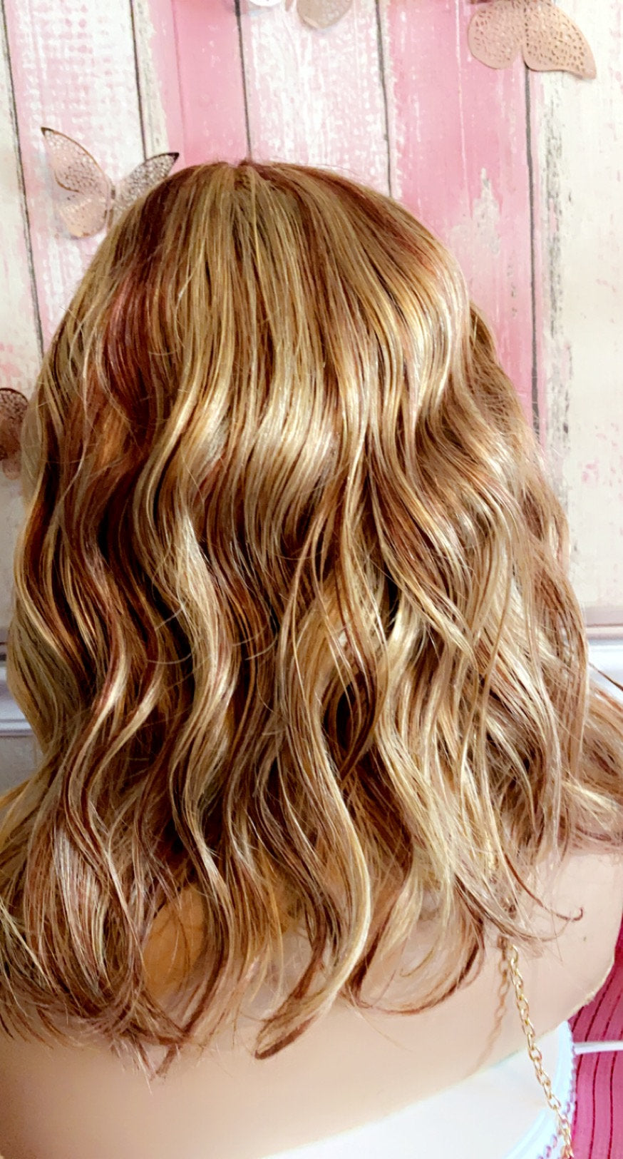 Ronnie-  100% Human Hair Balayage Lace Front 14 Inch 27/350 color