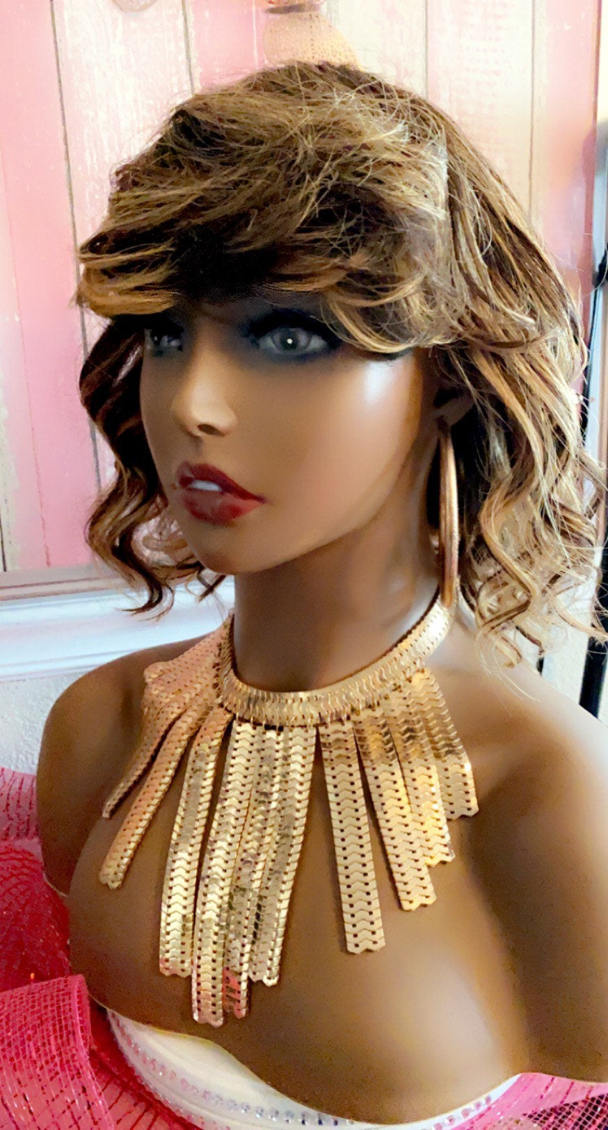 Leah - Balayage 100% Human Hair (No Lace) Ombre Bob Spiral Curl