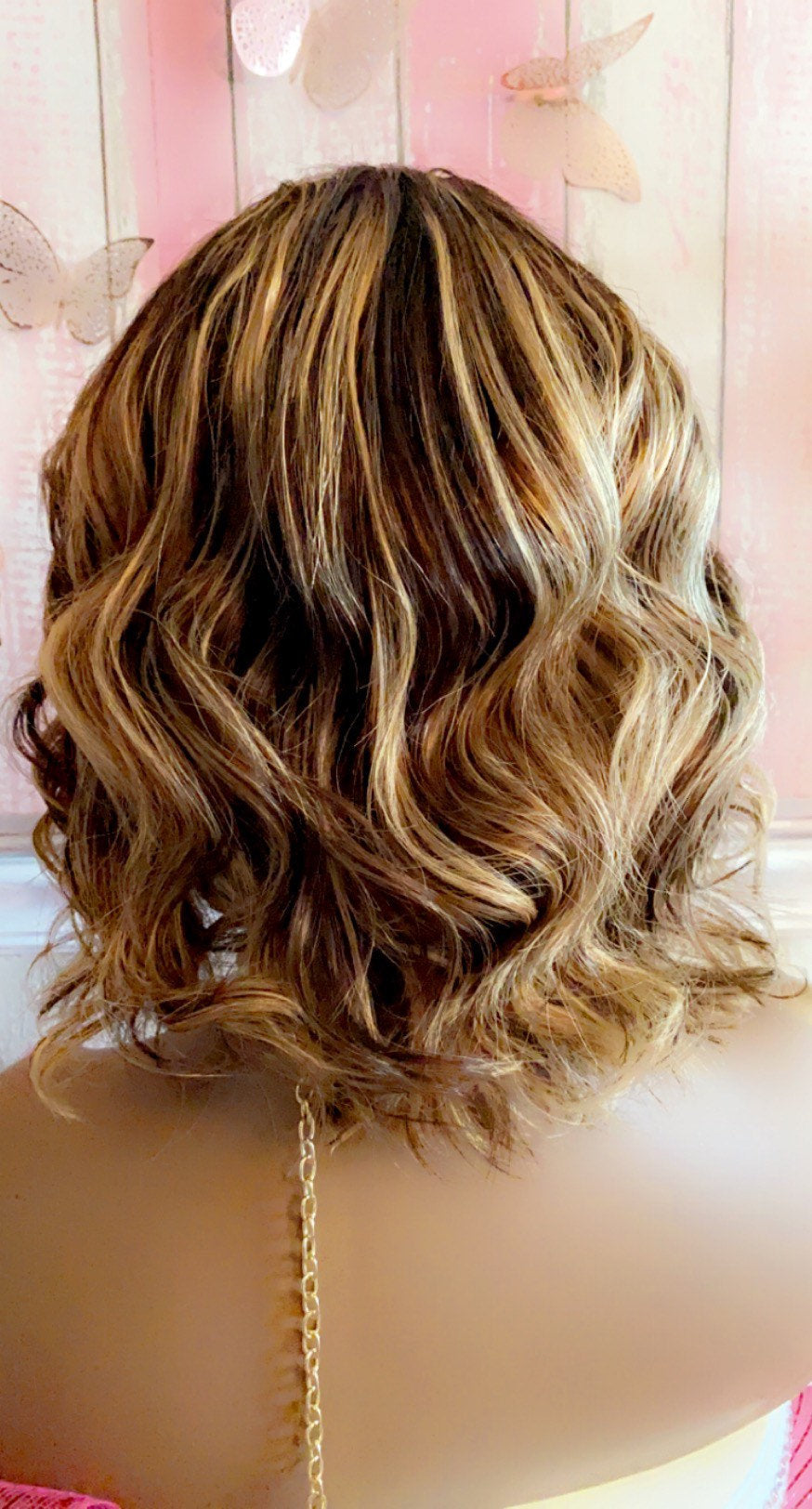 Leah - Balayage 100% Human Hair (No Lace) Ombre Bob Spiral Curl