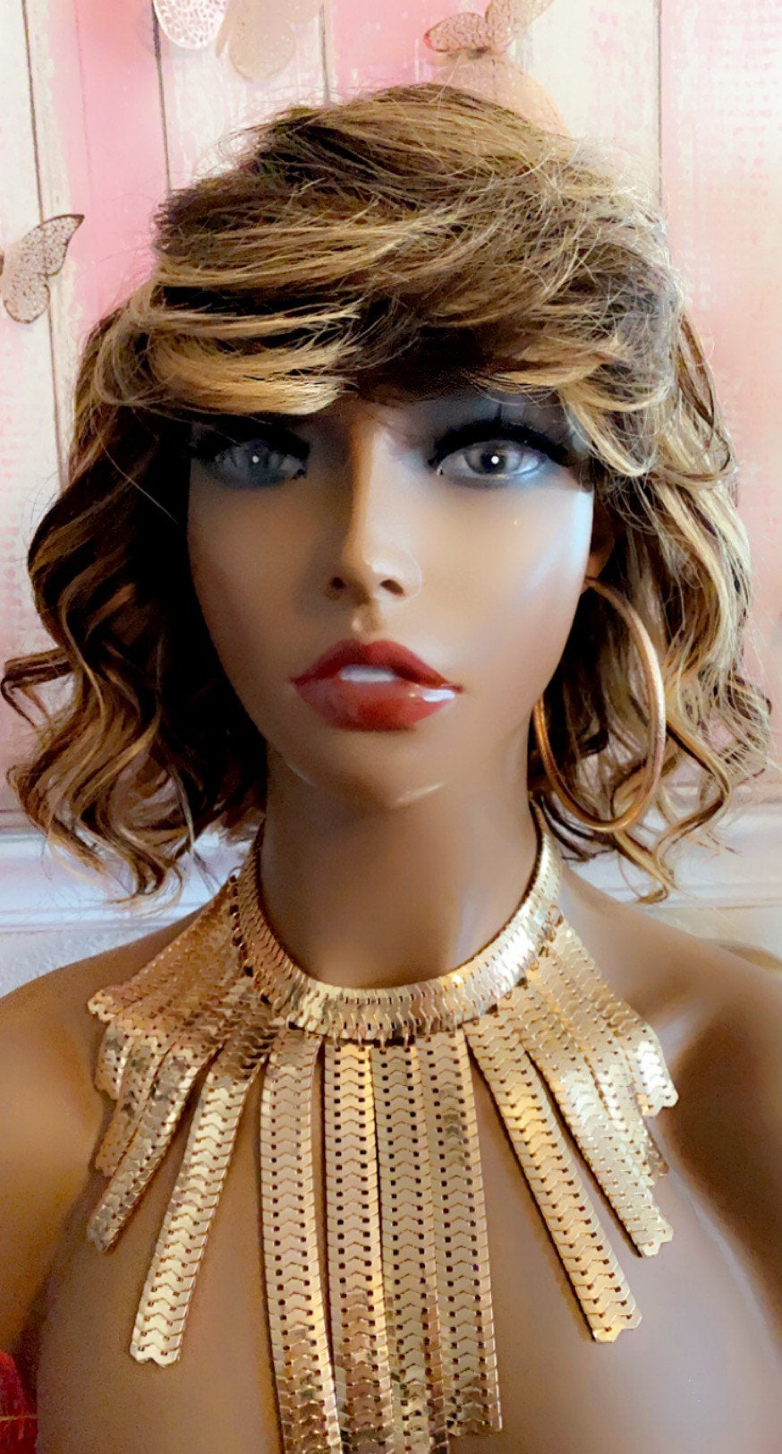Leah - Balayage 100% Human Hair (No Lace) Ombre Bob Spiral Curl