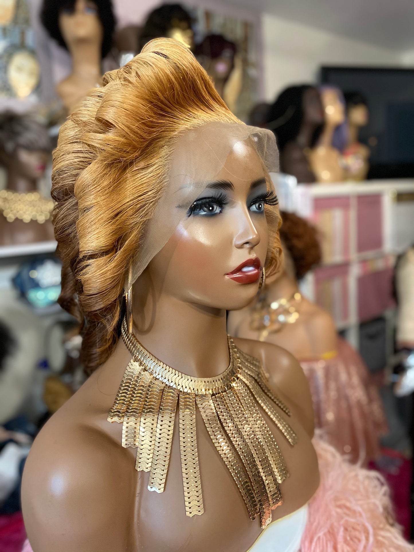 Sweetie-  16 Inch Wavy style, 100% Human Hair Lace Front