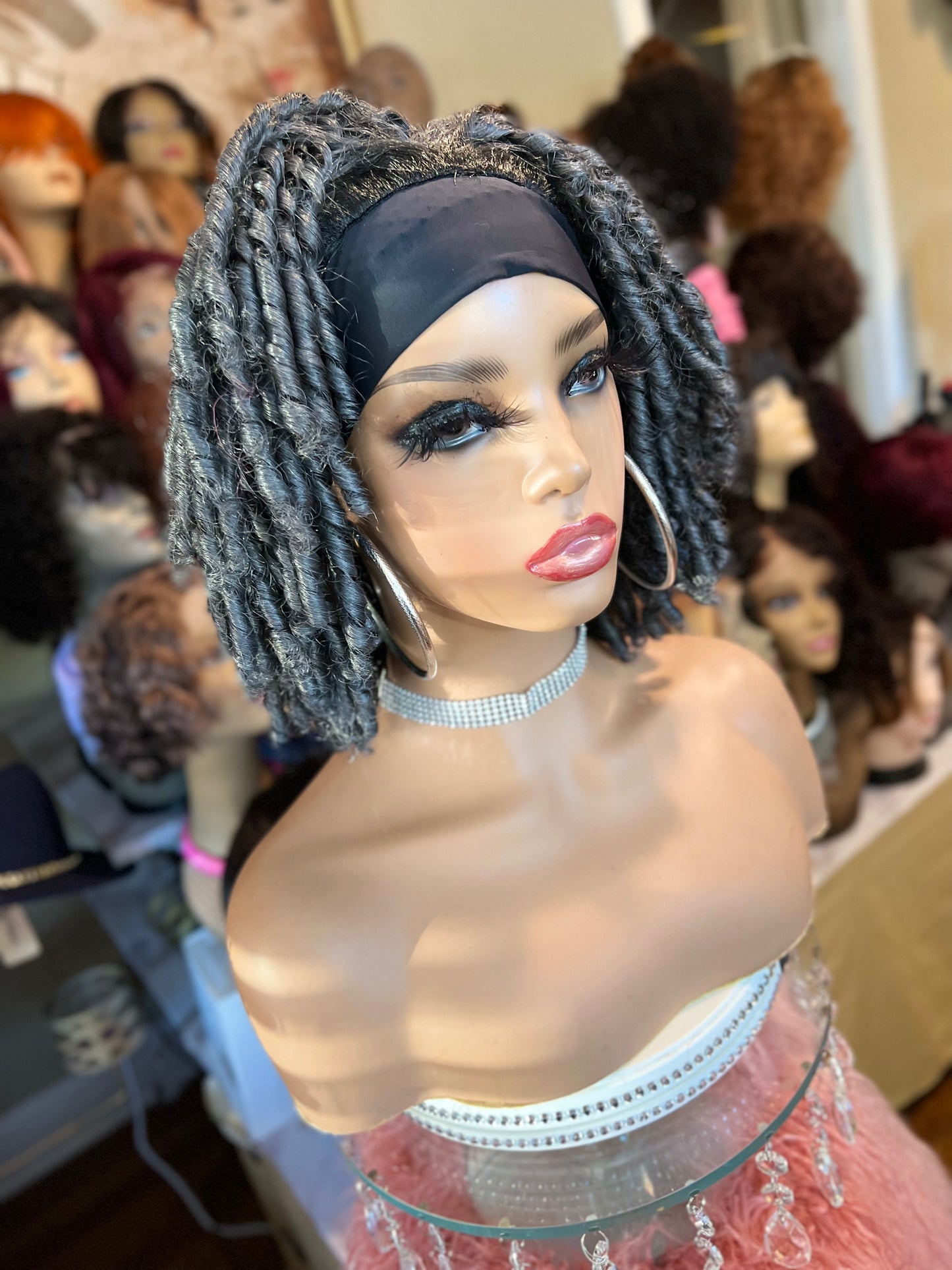 Brandy ’ Headband Style Dreadlock Curl, Synthetic