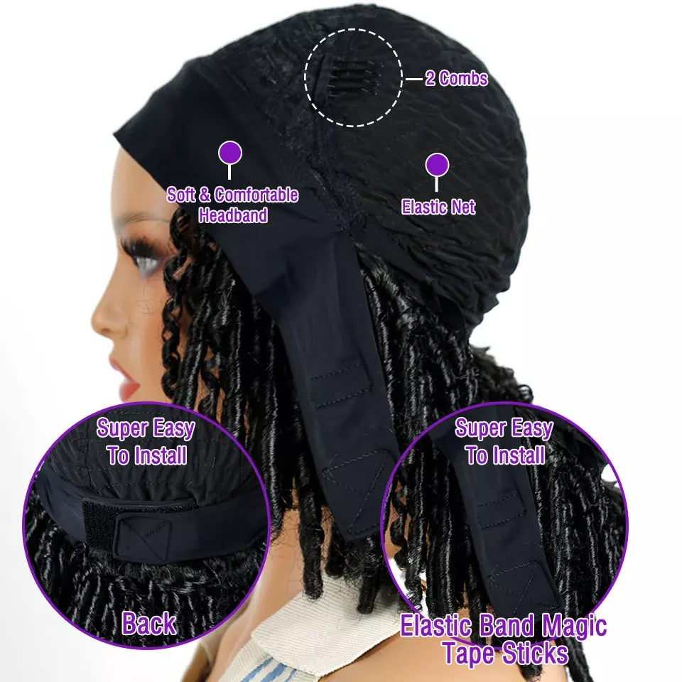 Brandy ’ Headband Style Dreadlock Curl, Synthetic