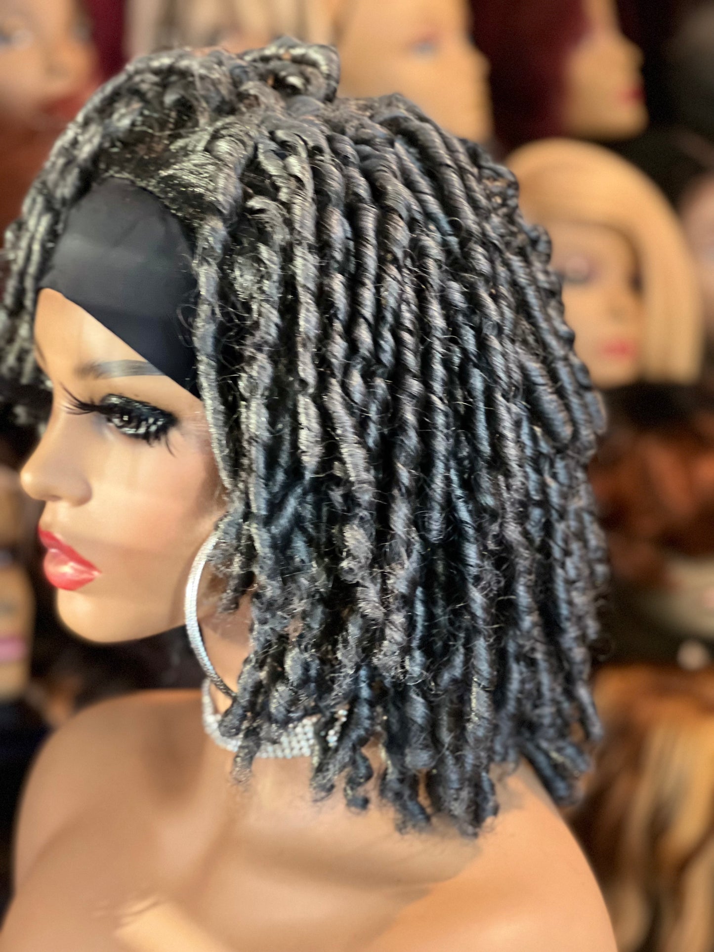 Brandy ’ Headband Style Dreadlock Curl, Synthetic