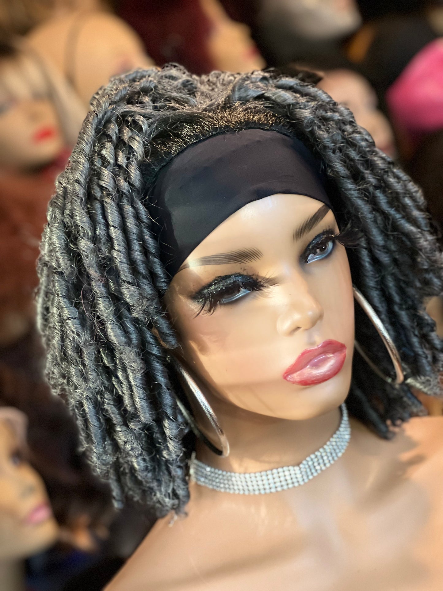 Brandy ’ Headband Style Dreadlock Curl, Synthetic