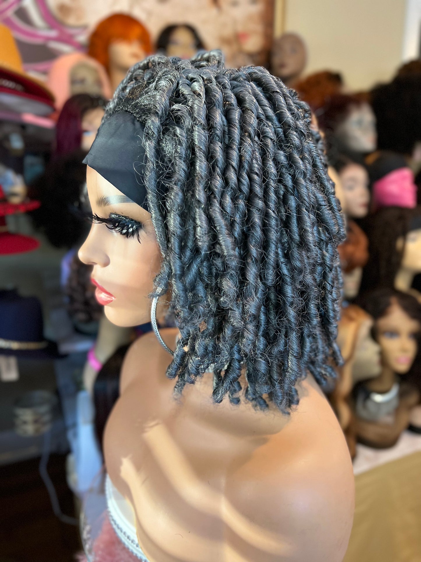 Brandy ’ Headband Style Dreadlock Curl, Synthetic