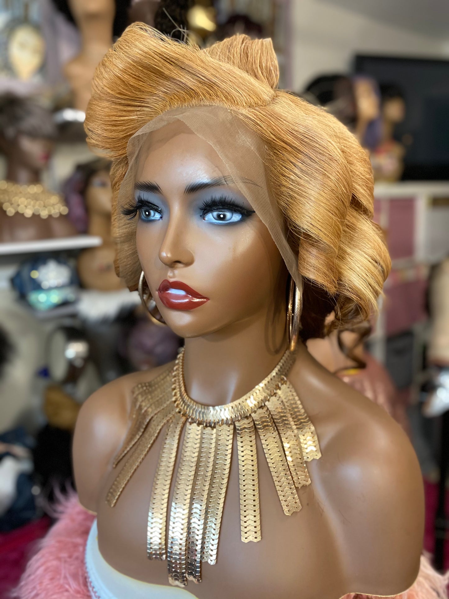 Sweetie-  16 Inch Wavy style, 100% Human Hair Lace Front