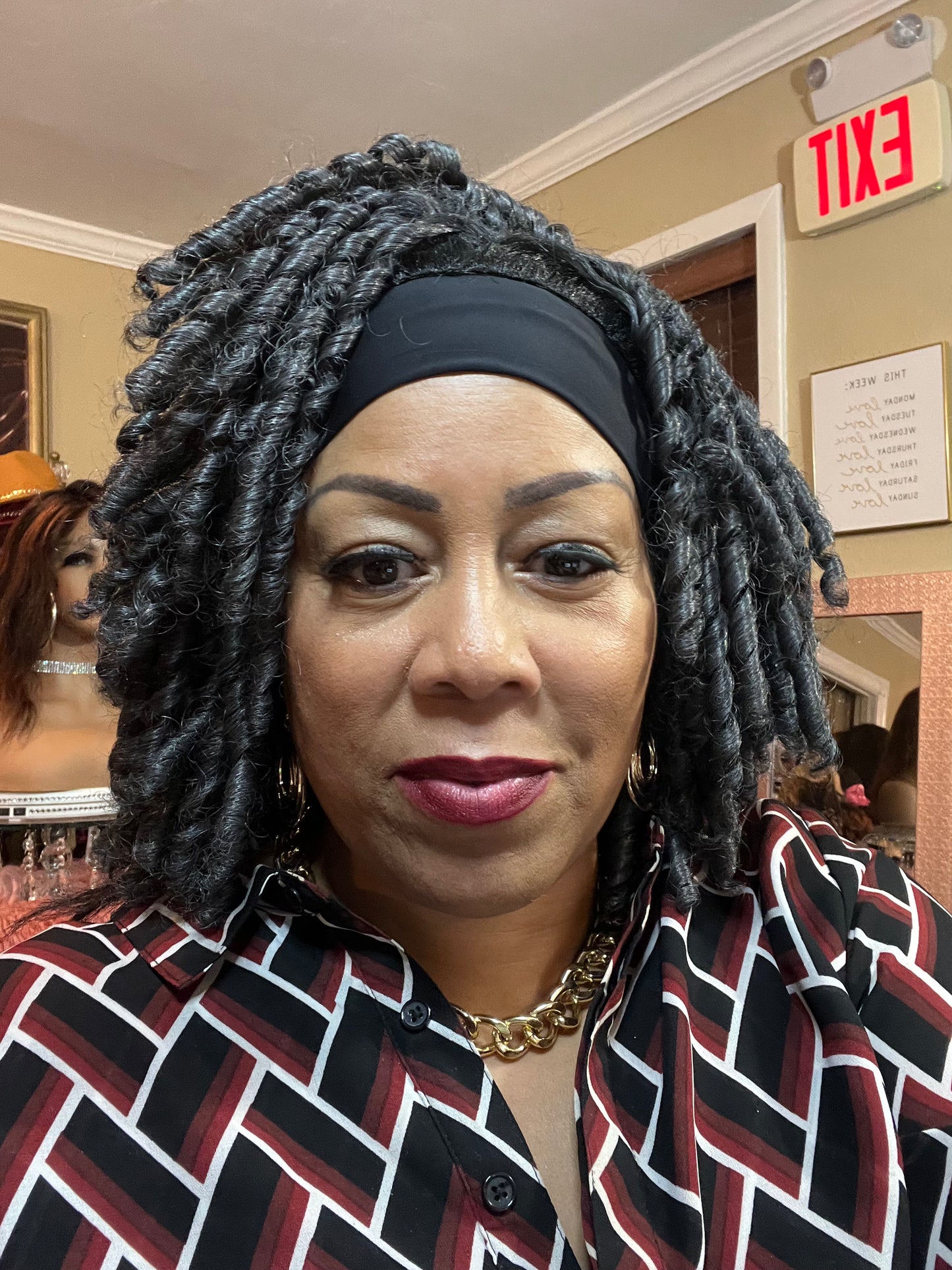 Brandy ’ Headband Style Dreadlock Curl, Synthetic