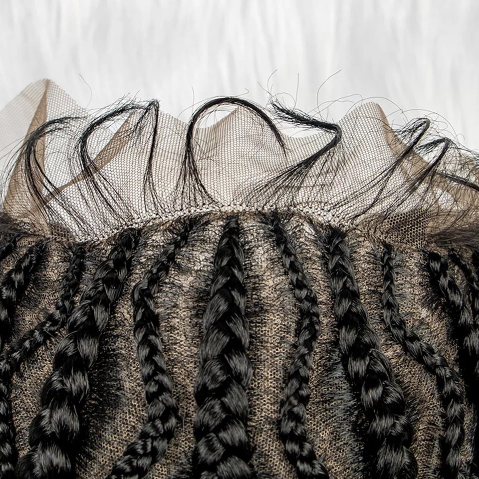 Kellie-  25 Inch Long Curly African Hair Faux Locs Goddess Braided Wigs (PRE-ORDER)
