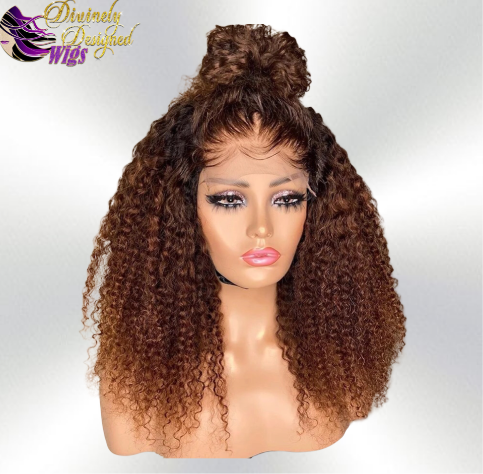 Lacee’ Brown Lace Front Deep Curl