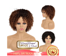 Load image into Gallery viewer, Taylee 100% Human Hair (No Lace) 12 Inch Kinky Curly style
