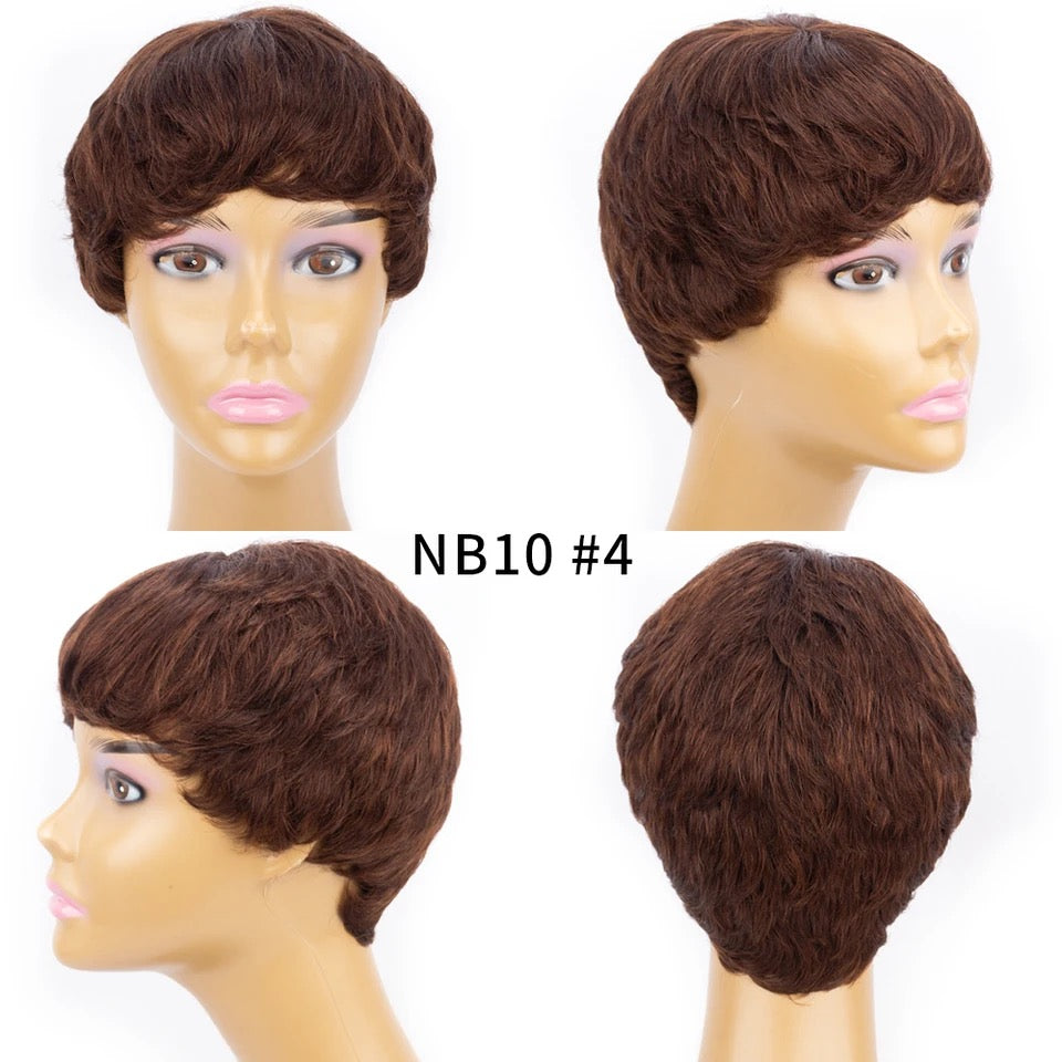 Kelah-  4 Inch Pixie Style, 100% Human Hair Lace Front