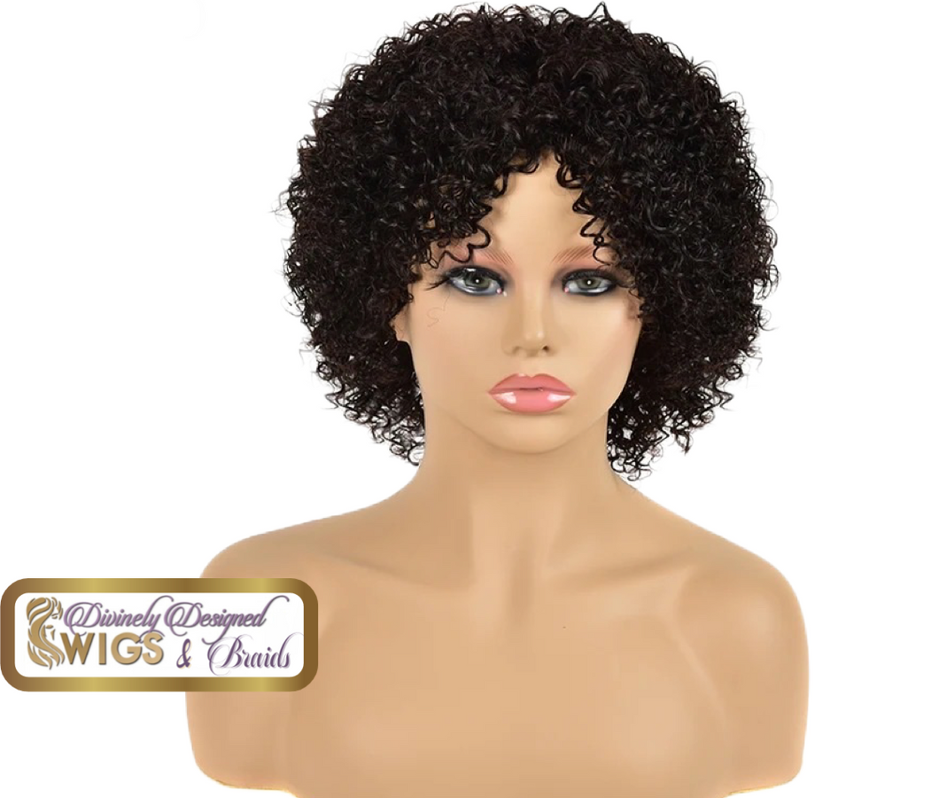 Taylee 100% Human Hair (No Lace) 12 Inch Kinky Curly style