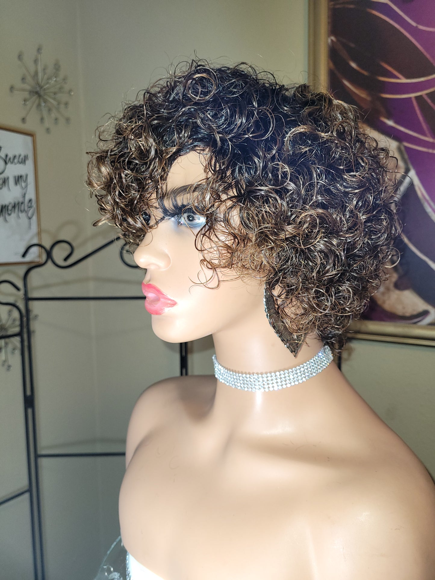 Ceira'(No Lace) Pixie Curly style