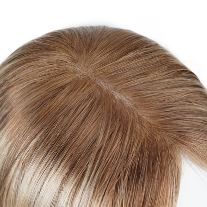 Dion" Silk Mono Blonde Hair Topper