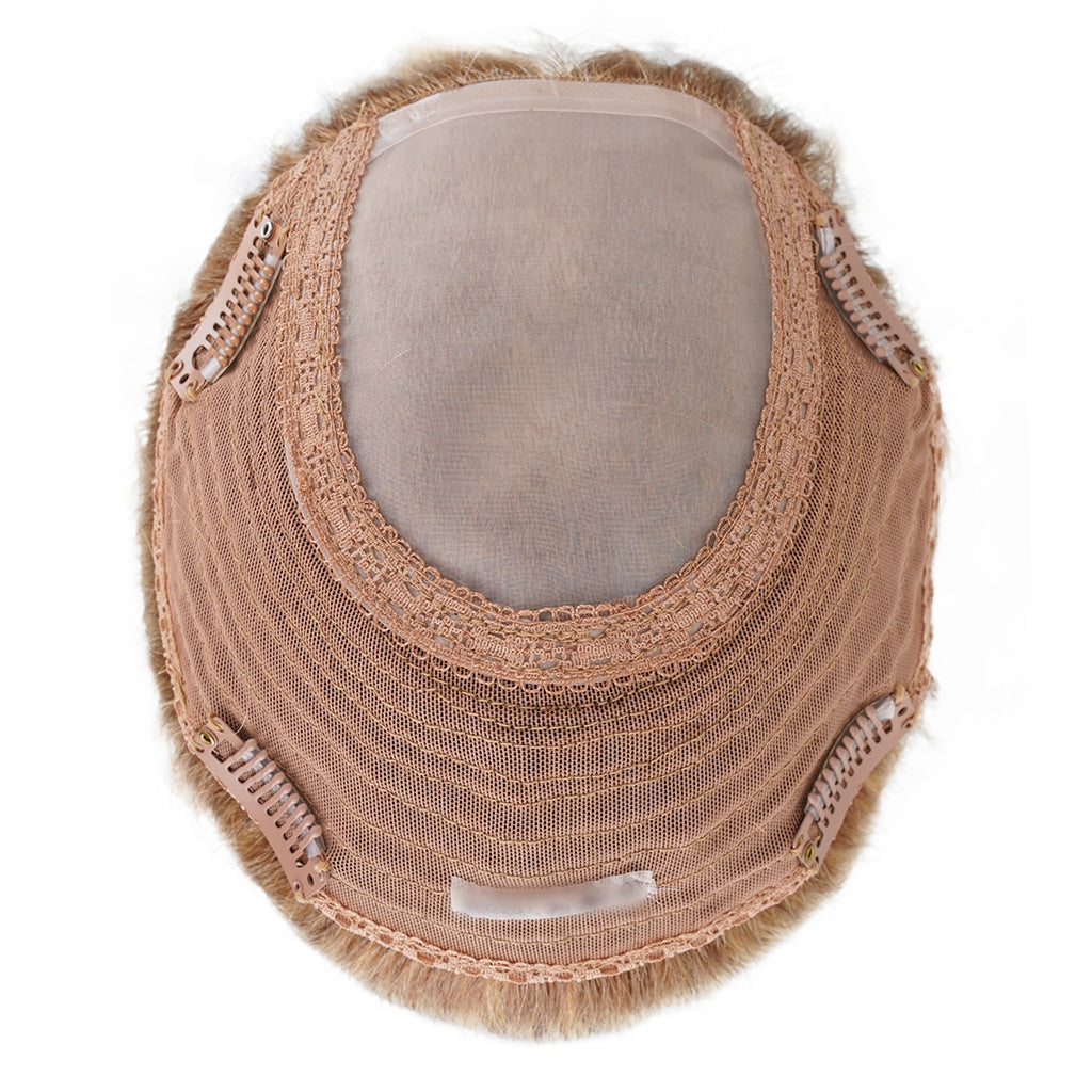 Dion" Silk Mono Blonde Hair Topper