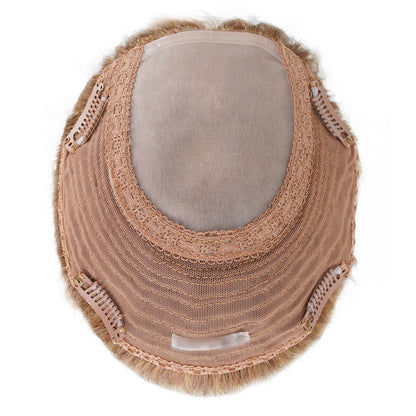 Dion" Silk Mono Blonde Hair Topper