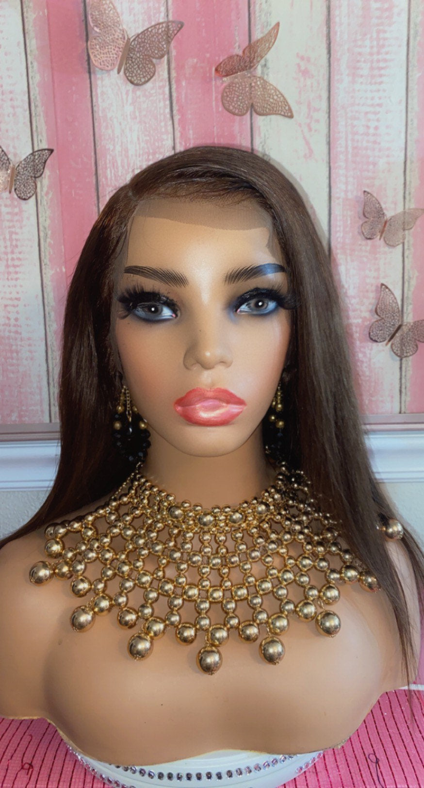 Roni - Silky Straight Lace Front Wig, 100% Human Hair