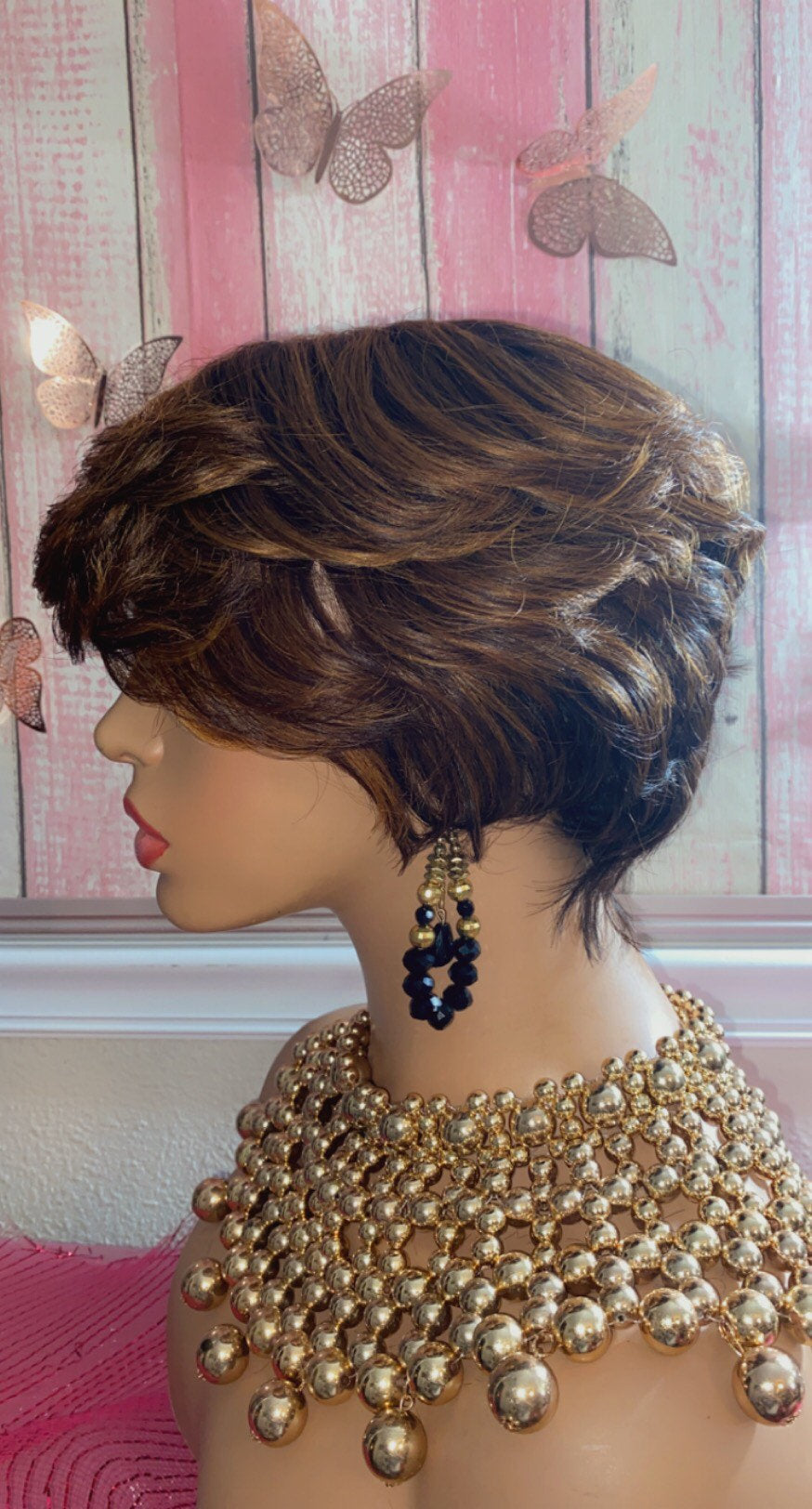 Willow -  100% Human Hair (No Lace) Ombré Pixie Wig