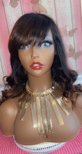 Load image into Gallery viewer, Loni, China Bang,  100% Human Hair No Lace, Ombre 14 Inches
