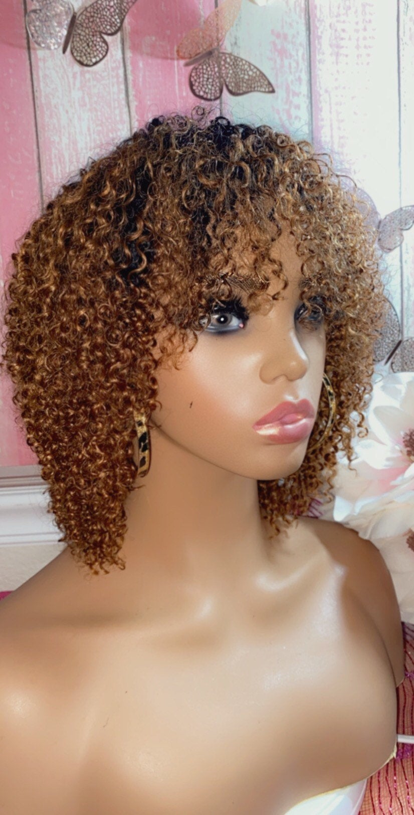 Carissa - 100% Human Hair (No Lace) 12 Inch Kinky Curly style