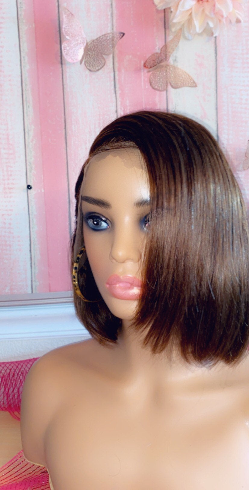 Tasia-  8 Inch Bob Style, 100% Human Hair Lace Front