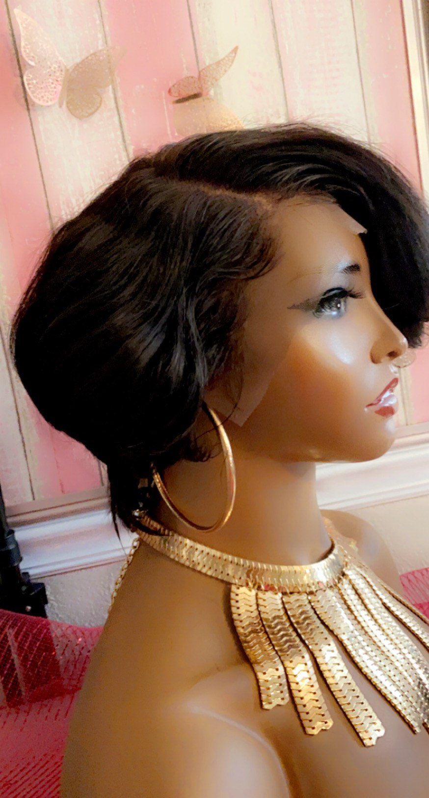 RaShon-  8 Inch Bob Style, 100% Human Hair Lace Front