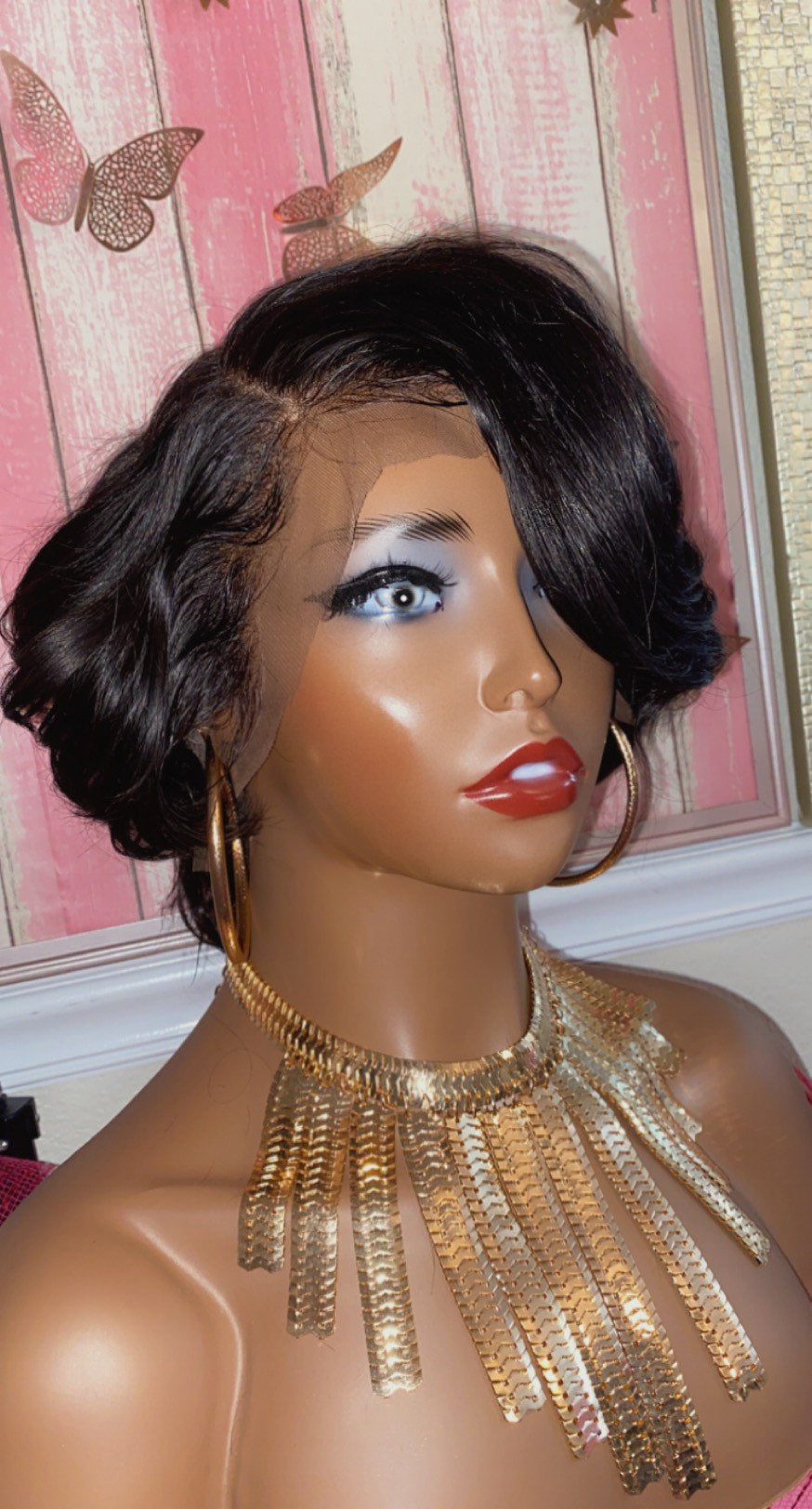 RaShon-  8 Inch Bob Style, 100% Human Hair Lace Front