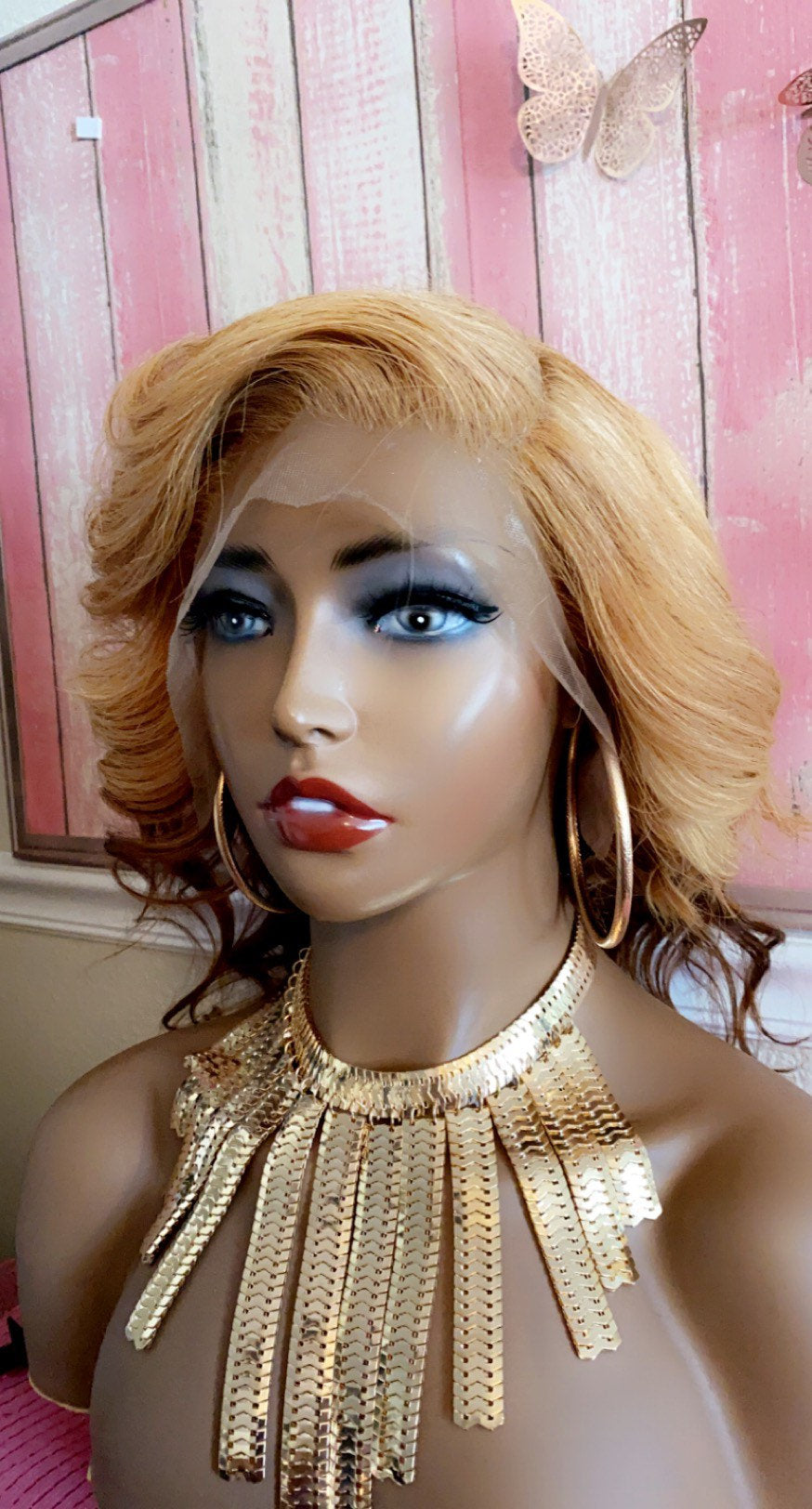 Sweetie-  16 Inch Wavy style, 100% Human Hair Lace Front