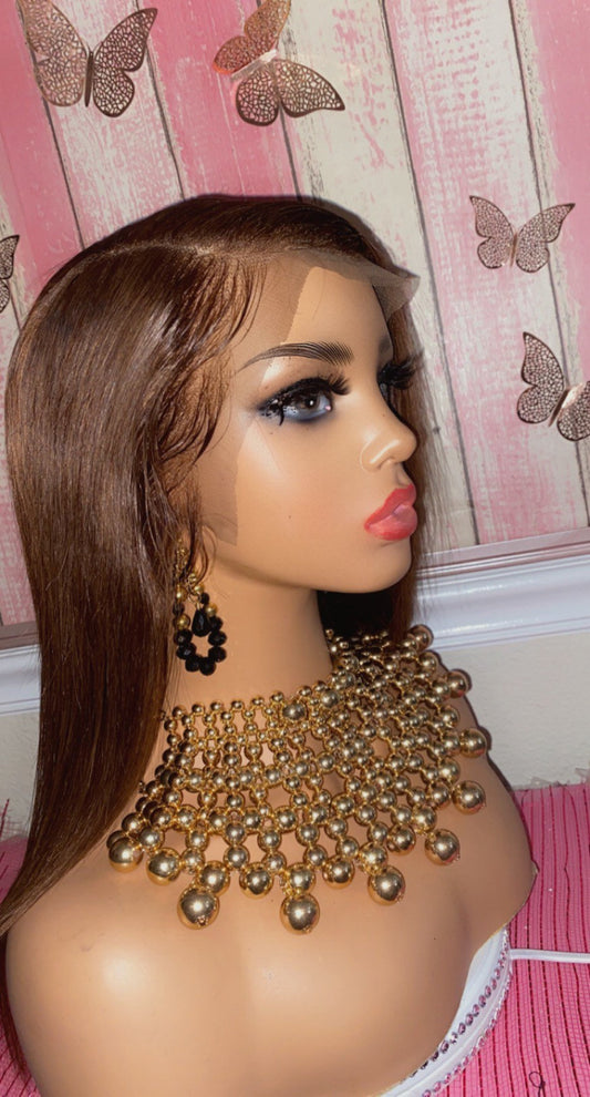 Roni - Silky Straight Lace Front Wig, 100% Human Hair