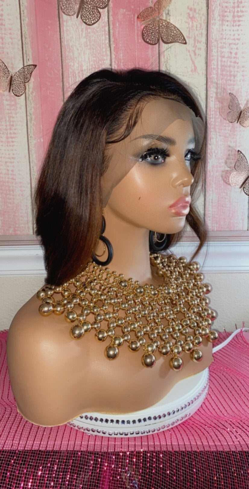 Kamala’ 8 - 14 Inch Balayage 1B/30 Bob Style, 100% Human Hair