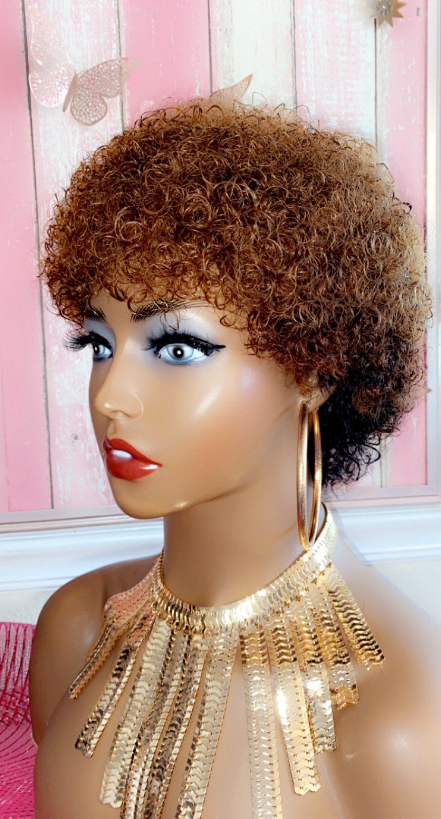 Shellie-  1b/33 Afro Style, 100% Human Hair (NoLace)