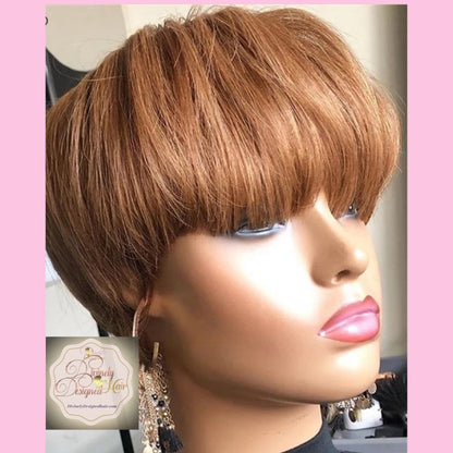 Pammy’ Pixie Style (No Lace) 100% Human Hair No Lace