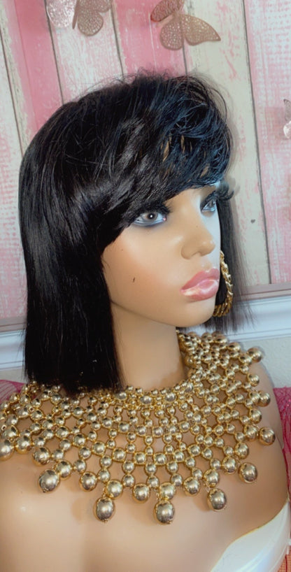 April’  China Bang Silky Straight 100% Human Hair (No Lace)