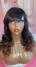 Load image into Gallery viewer, Loni, China Bang,  100% Human Hair No Lace, Ombre 14 Inches
