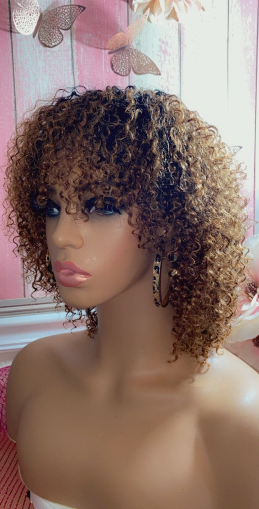 Carissa - 100% Human Hair (No Lace) 12 Inch Kinky Curly style