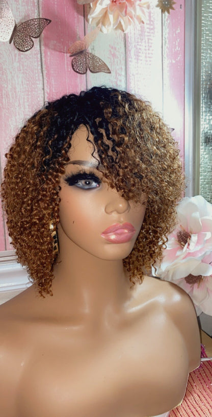 Carissa - 100% Human Hair (No Lace) 12 Inch Kinky Curly style