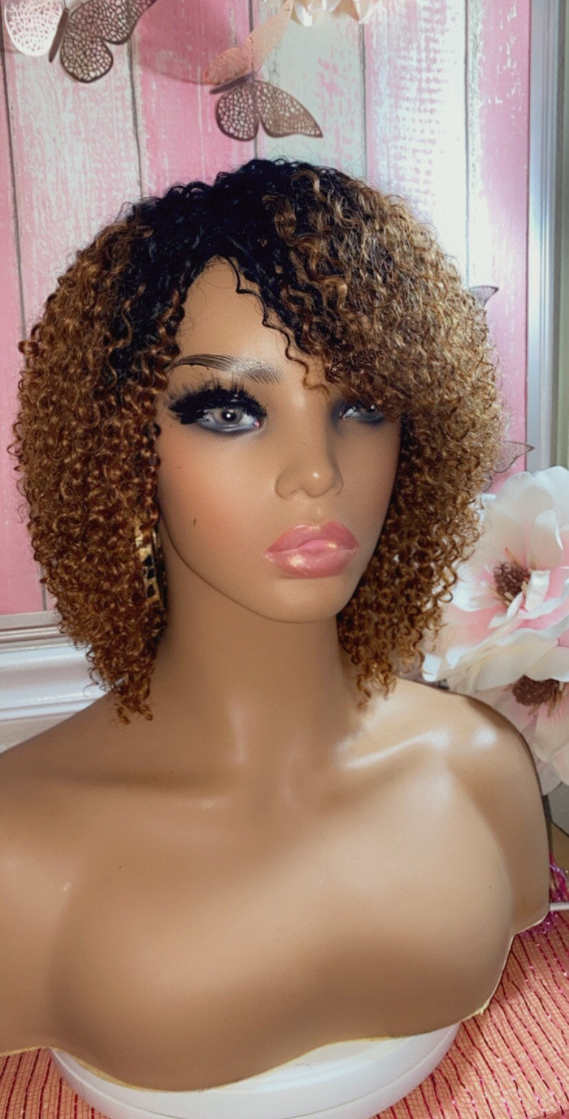 Carissa - 100% Human Hair (No Lace) 12 Inch Kinky Curly style