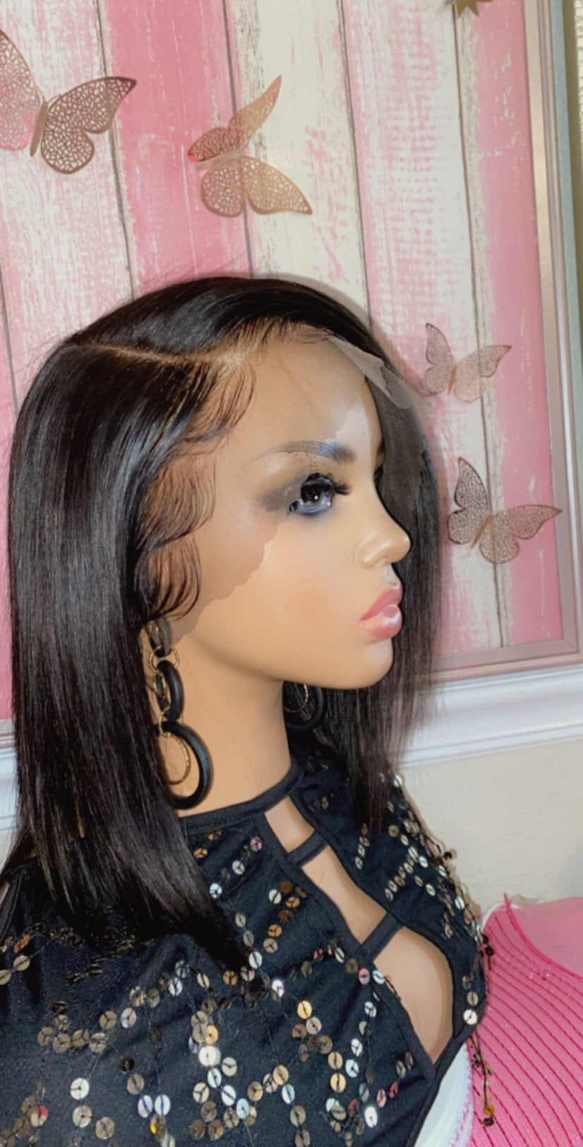 Tasia-  8 Inch Bob Style, 100% Human Hair Lace Front