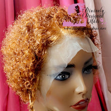 Load image into Gallery viewer, Arielle -  4-8 Inch Ginger Pixie Curly style, 100% Human Hair Lace Front
