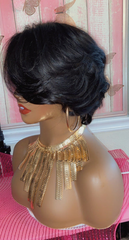 RaShon-  8 Inch Bob Style, 100% Human Hair Lace Front