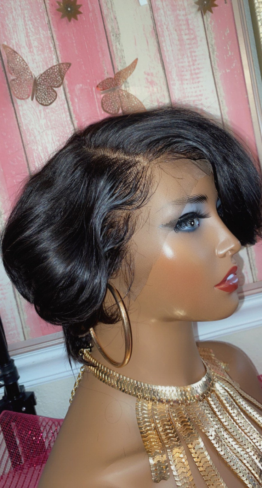 RaShon-  8 Inch Bob Style, 100% Human Hair Lace Front