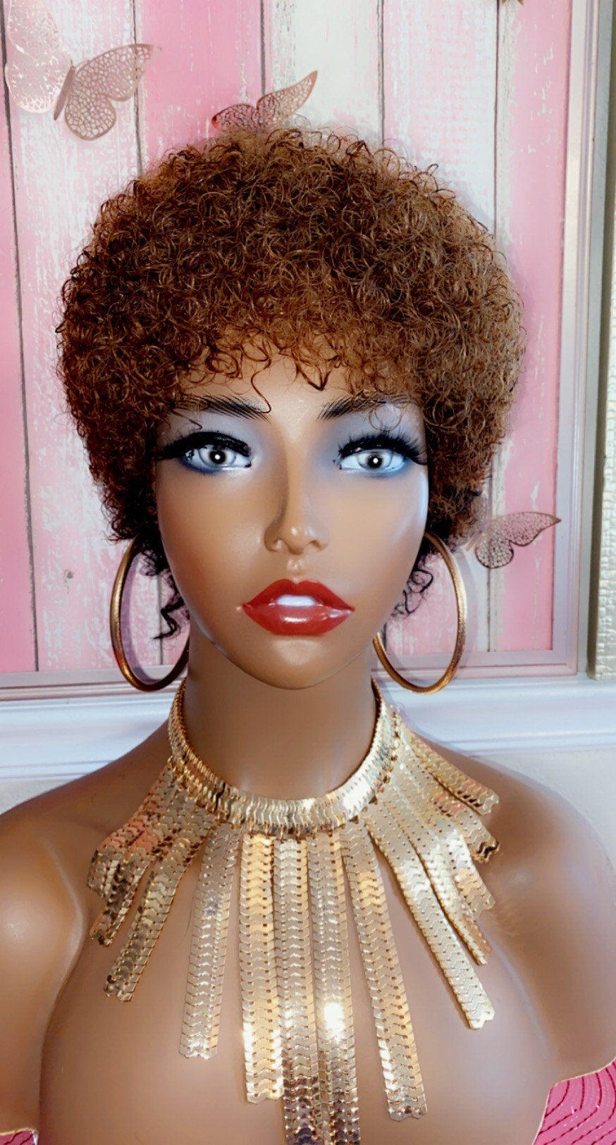 Shellie-  1b/33 Afro Style, 100% Human Hair (NoLace)