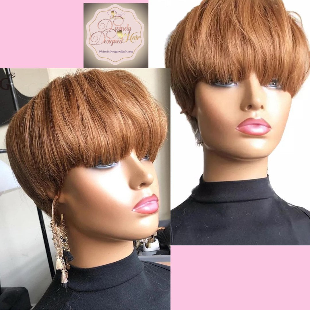 Pammy’ Pixie Style (No Lace) 100% Human Hair No Lace