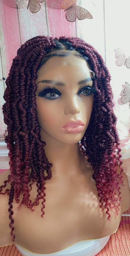 Skylar -  14 Inch Passion Twist Curly style, Synthetic Lace Front Closure