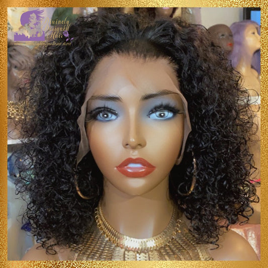 Zania- Deep Curl Style Lace Front, 100% Human Hair