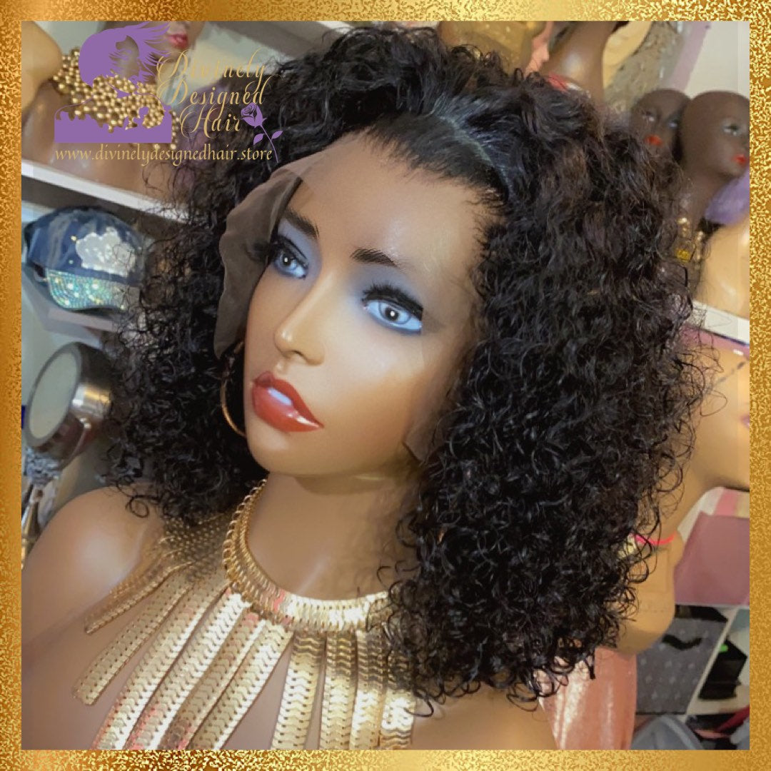 Zania- Deep Curl Style Lace Front, 100% Human Hair