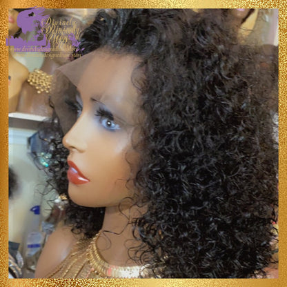 Zania- Deep Curl Style Lace Front, 100% Human Hair