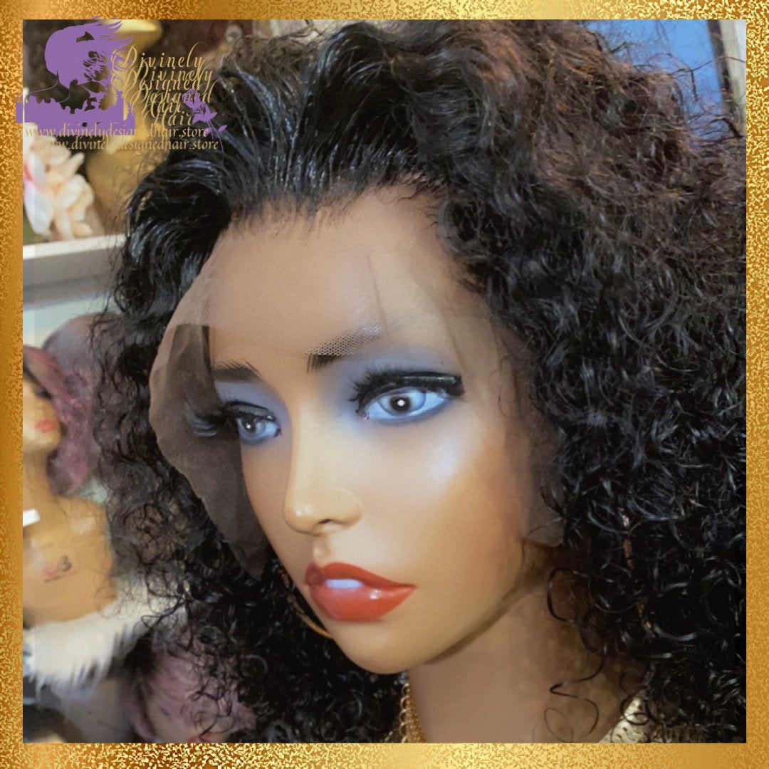 Zania- Deep Curl Style Lace Front, 100% Human Hair