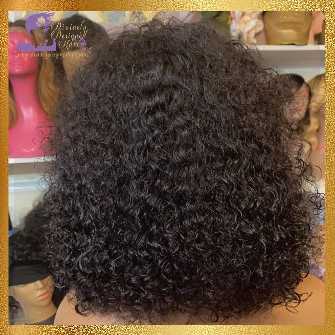 Zania- Deep Curl Style Lace Front, 100% Human Hair